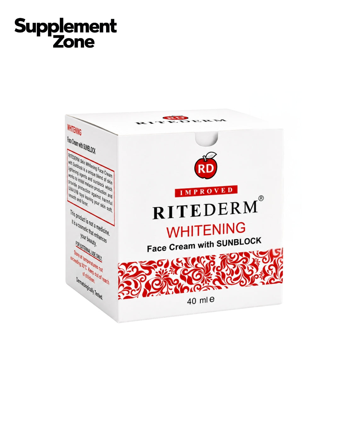 RITEDERM Whitening Face Cream with Sunblock
